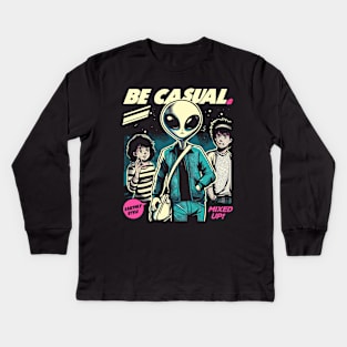 Be Casual. Kids Long Sleeve T-Shirt